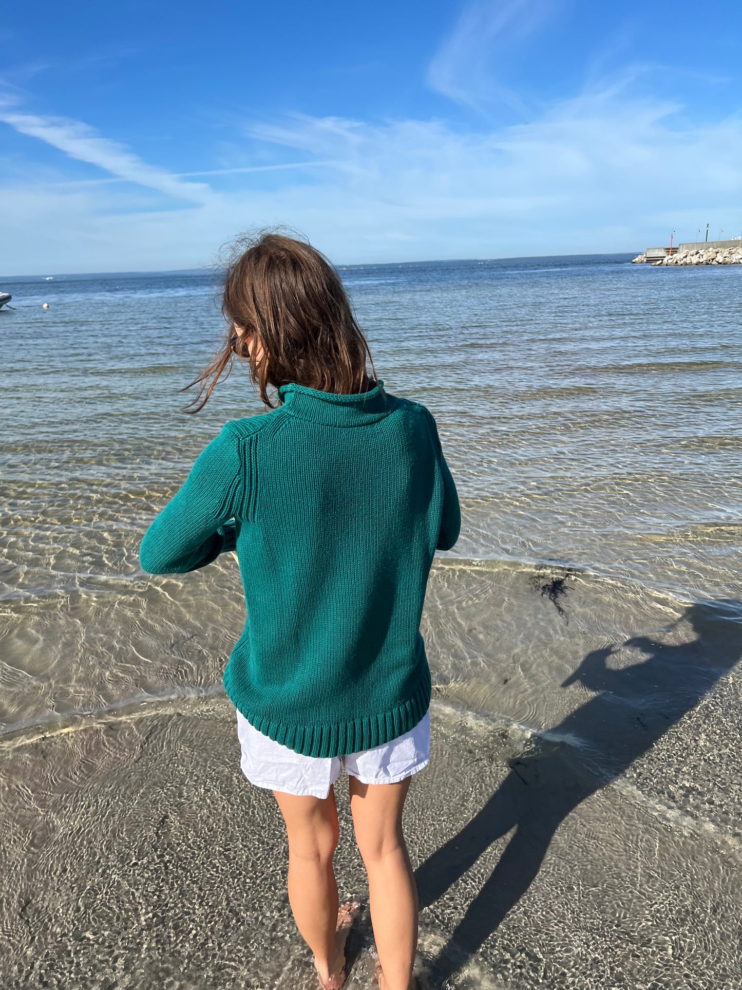 J.CREW ROLLNECK SWEATER EMERALD GREEN