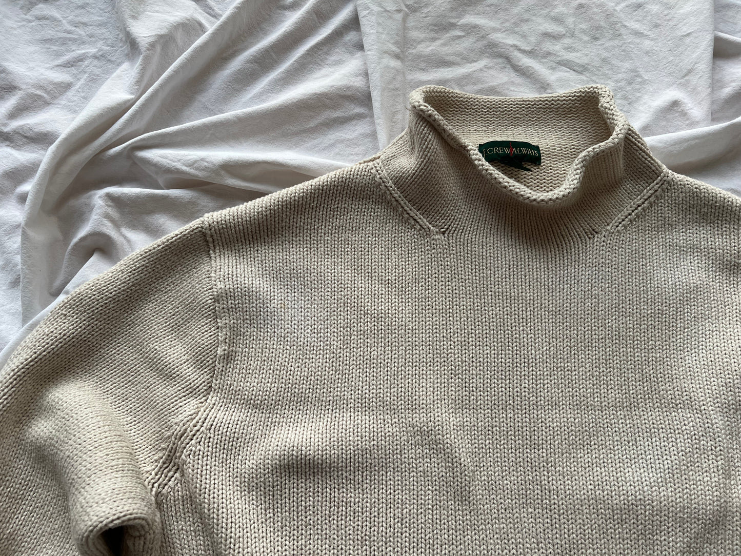 J.CREW ROLLNECK SWEATER SANDY BEIGE