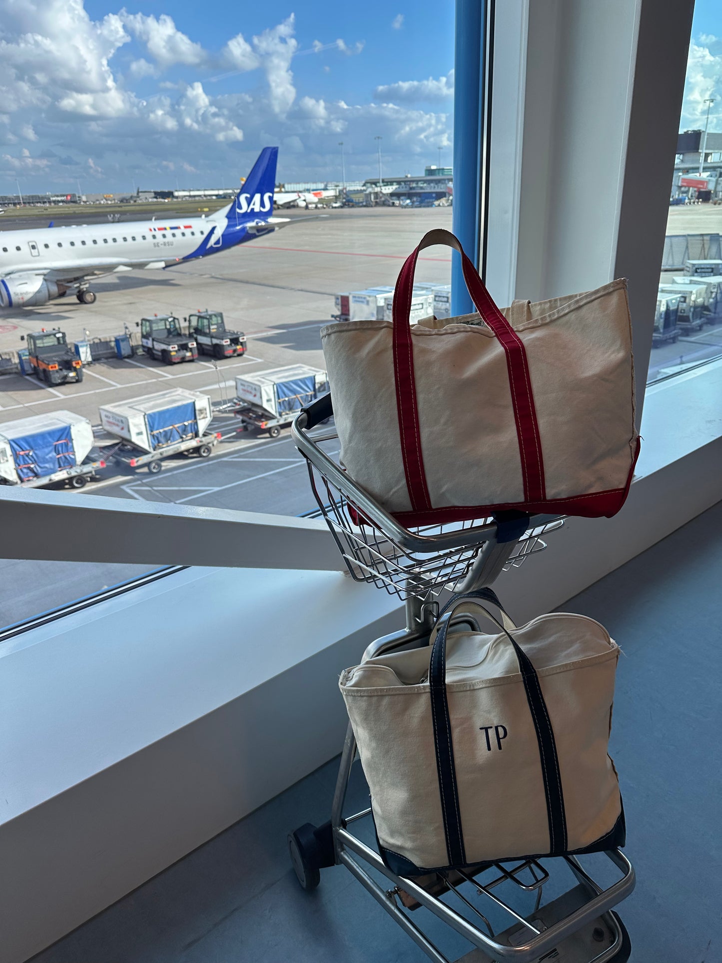 L.L. BEAN BOAT AND TOTE BAG "TP"
