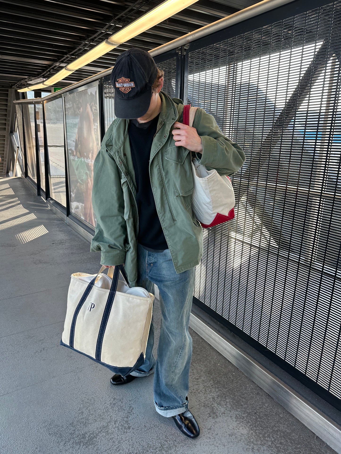 L.L. BEAN BOAT AND TOTE BAG "TP"