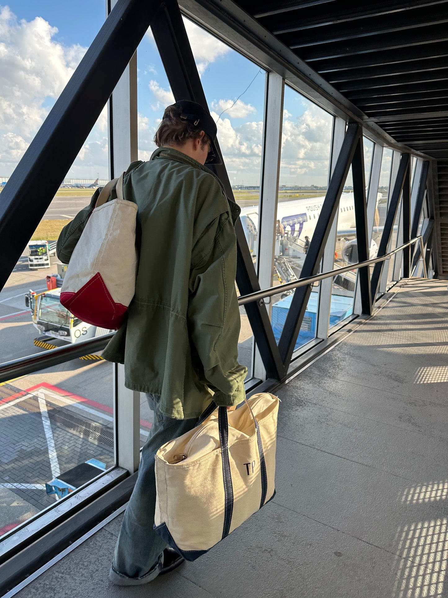 L.L. BEAN BOAT AND TOTE BAG "TP"