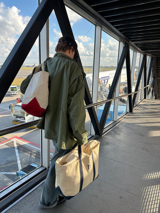 L.L. BEAN BOAT AND TOTE BAG "TP"
