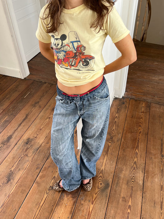 MICKEY MOUSE WITH MOTORCYCLE