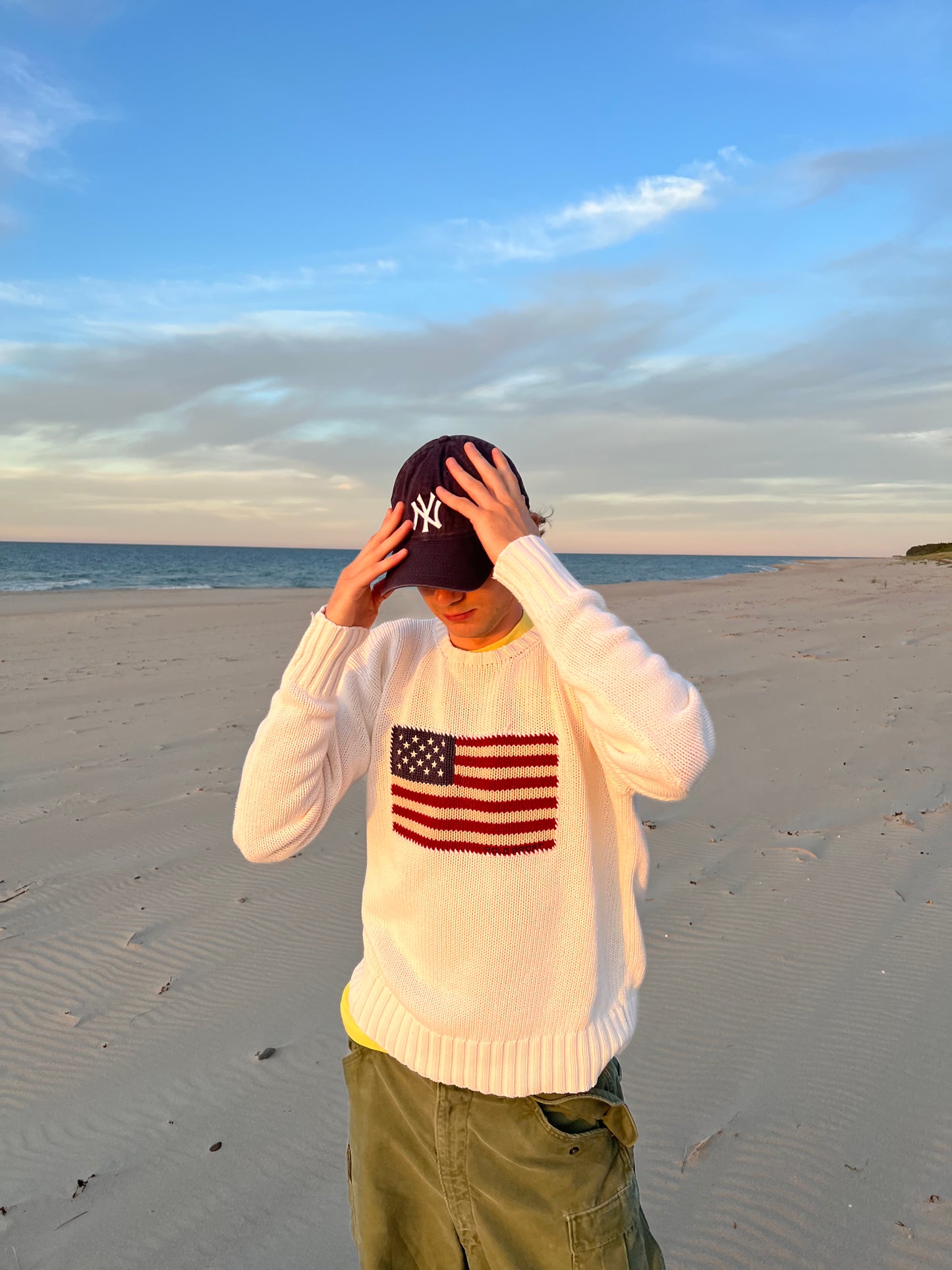 POLO BY RALPH LAUREN FLAG SWEATER