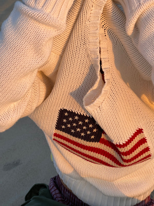 POLO BY RALPH LAUREN FLAG SWEATER