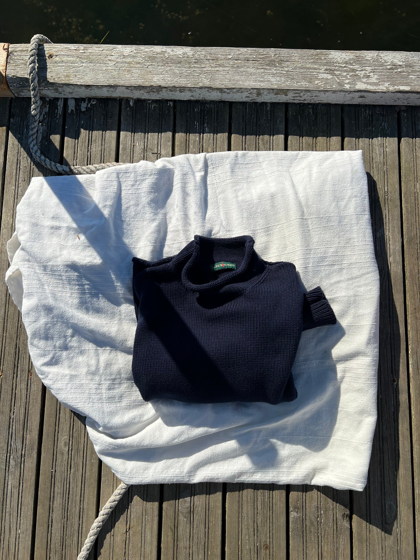 J.CREW ROLLNECK SWEATER NAVY BLUE