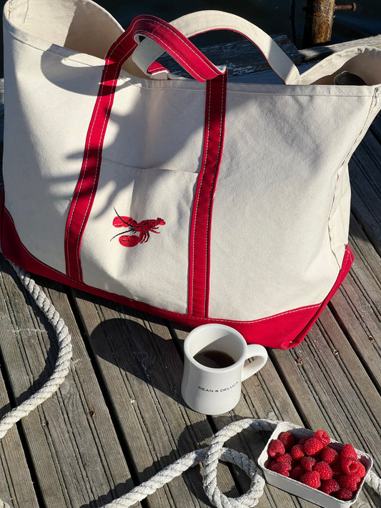 L.L. BEAN BOAT AND TOTE BAG LOBSTER