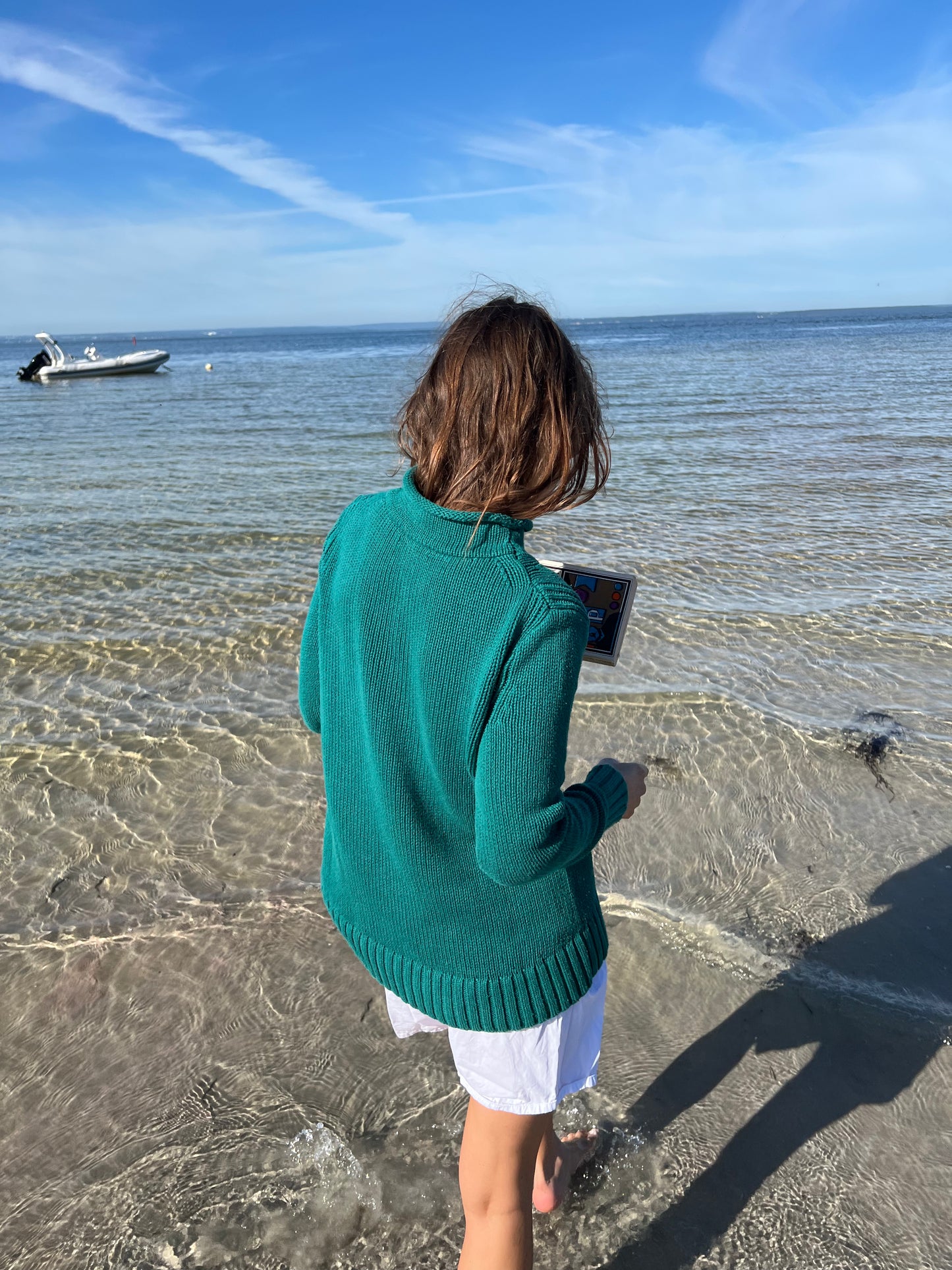 J.CREW ROLLNECK SWEATER EMERALD GREEN