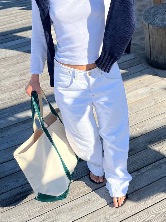 L.L. BEAN BOAT AND TOTE BAG GREEN