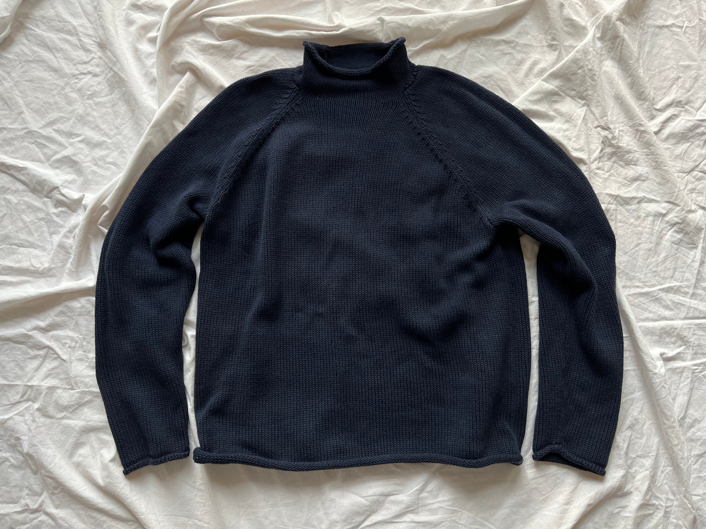 J.CREW ROLLNECK SWEATER NAVY BLUE