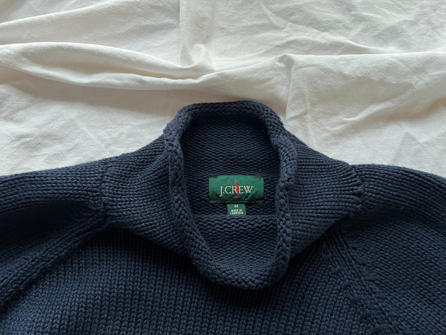 J.CREW ROLLNECK SWEATER NAVY BLUE