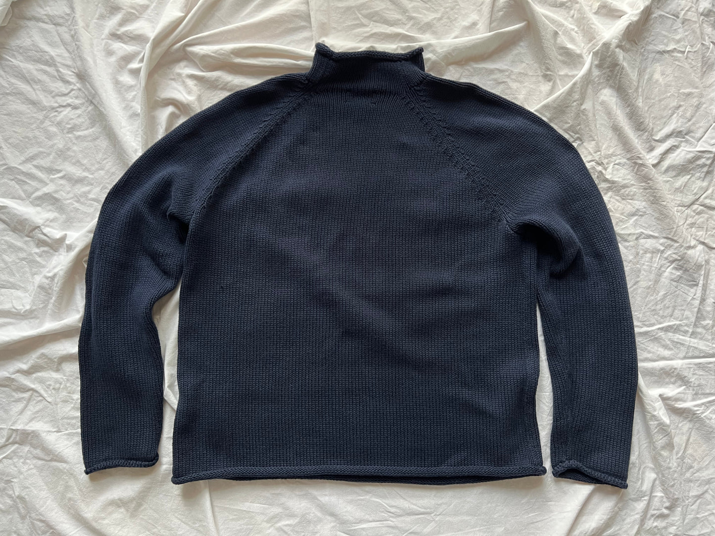 J.CREW ROLLNECK SWEATER NAVY BLUE