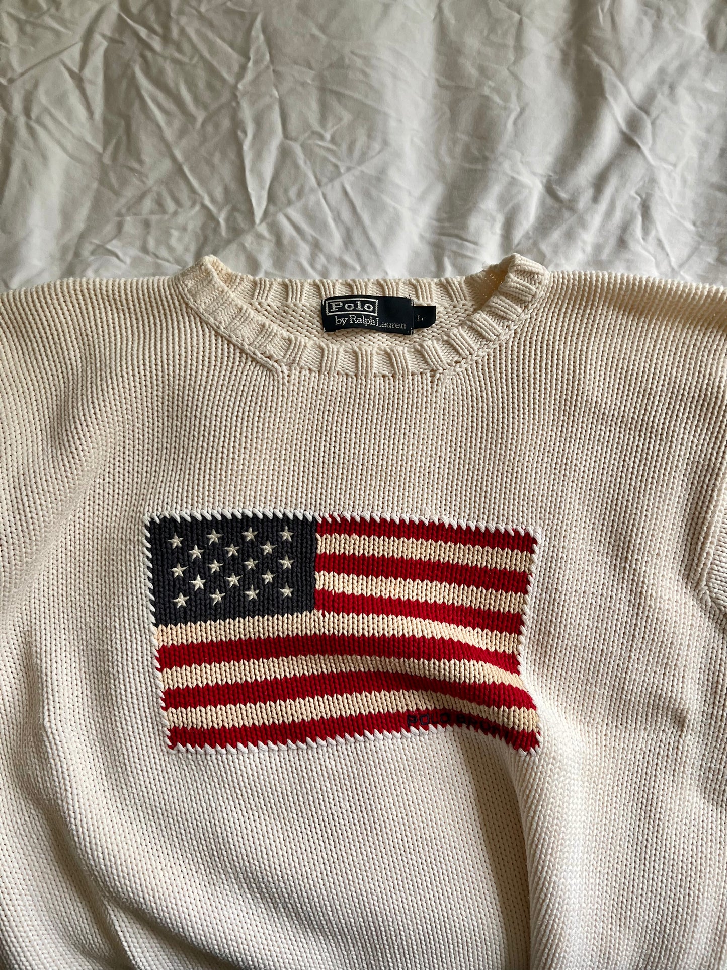 POLO BY RALPH LAUREN FLAG SWEATER