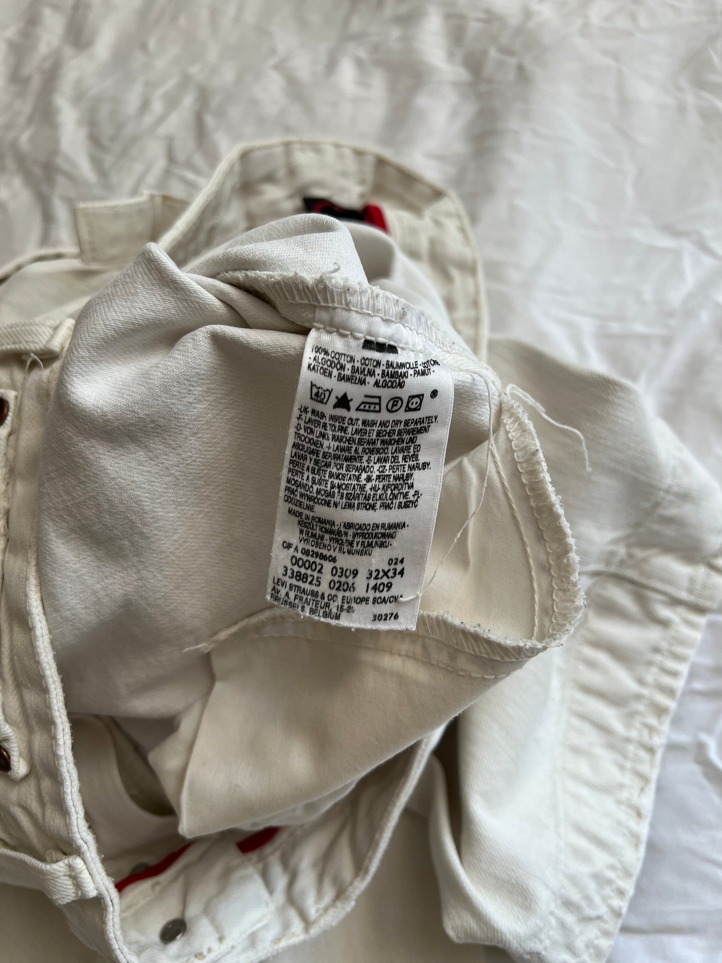 White Levi's Engineered Jeans 32X34