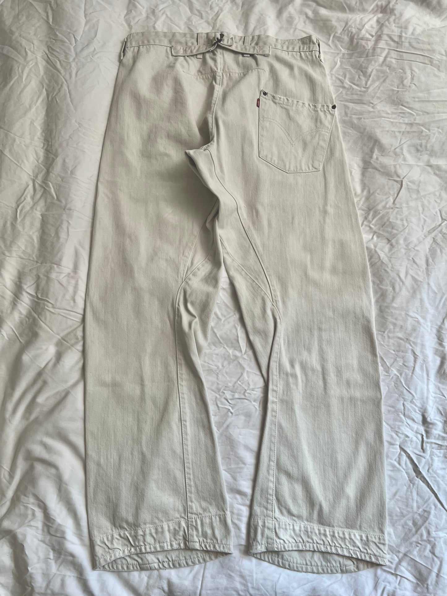 White Levi's Engineered Jeans 34X34