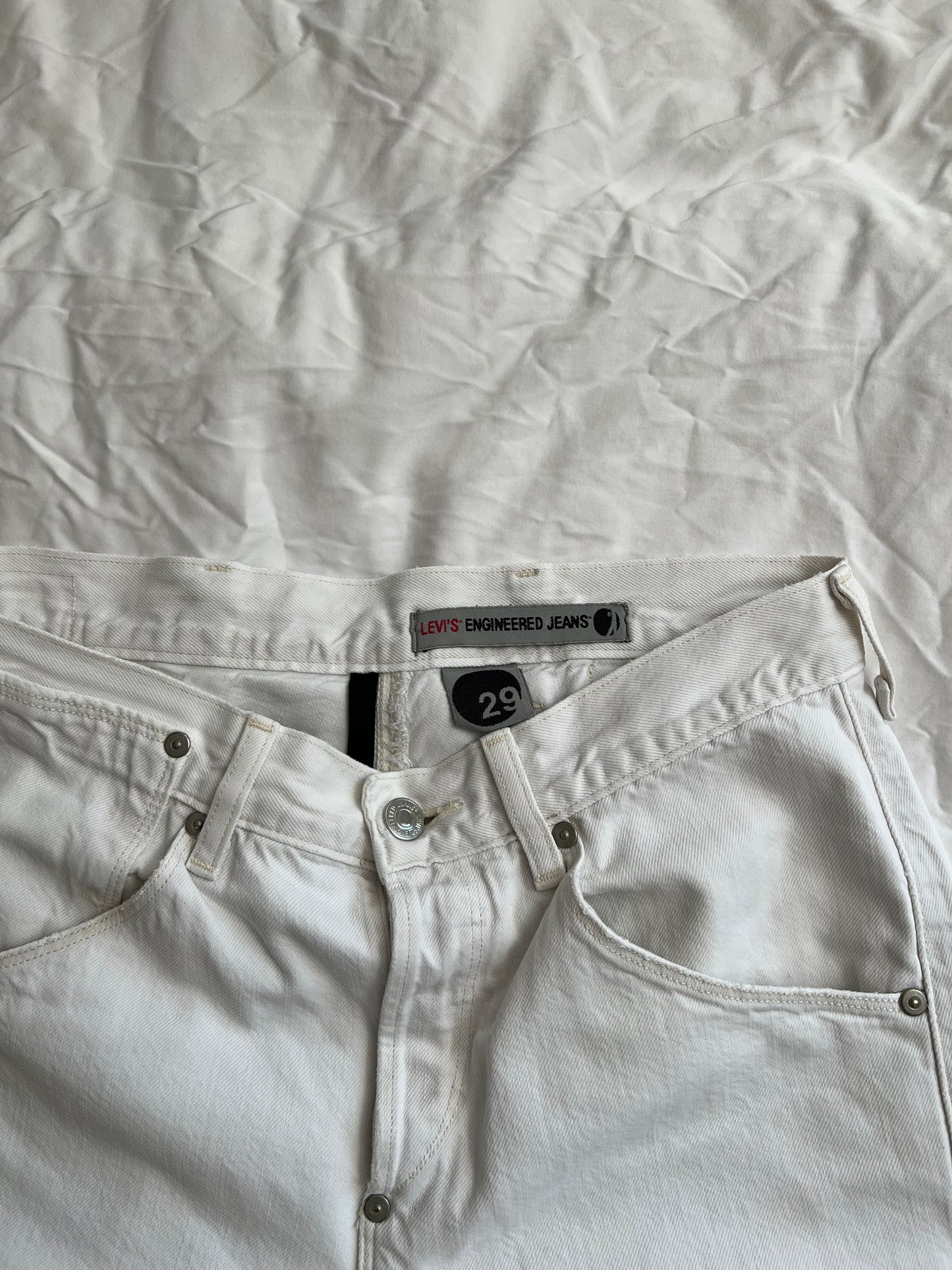 White Levi's Engineered Jeans 29X34