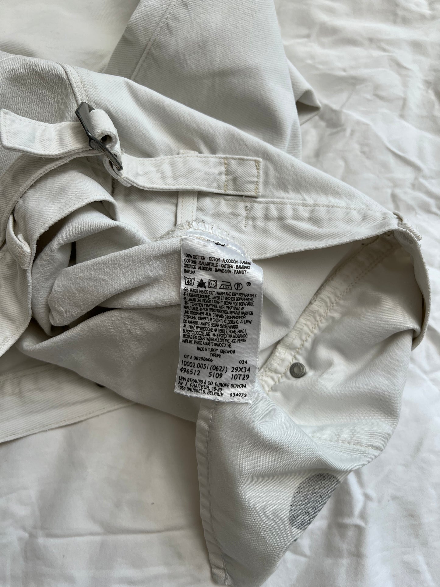 White Levi's Engineered Jeans 29X34