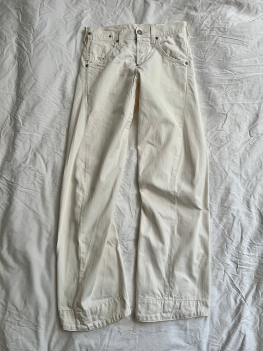 White Levi's Engineered Jeans 28X32