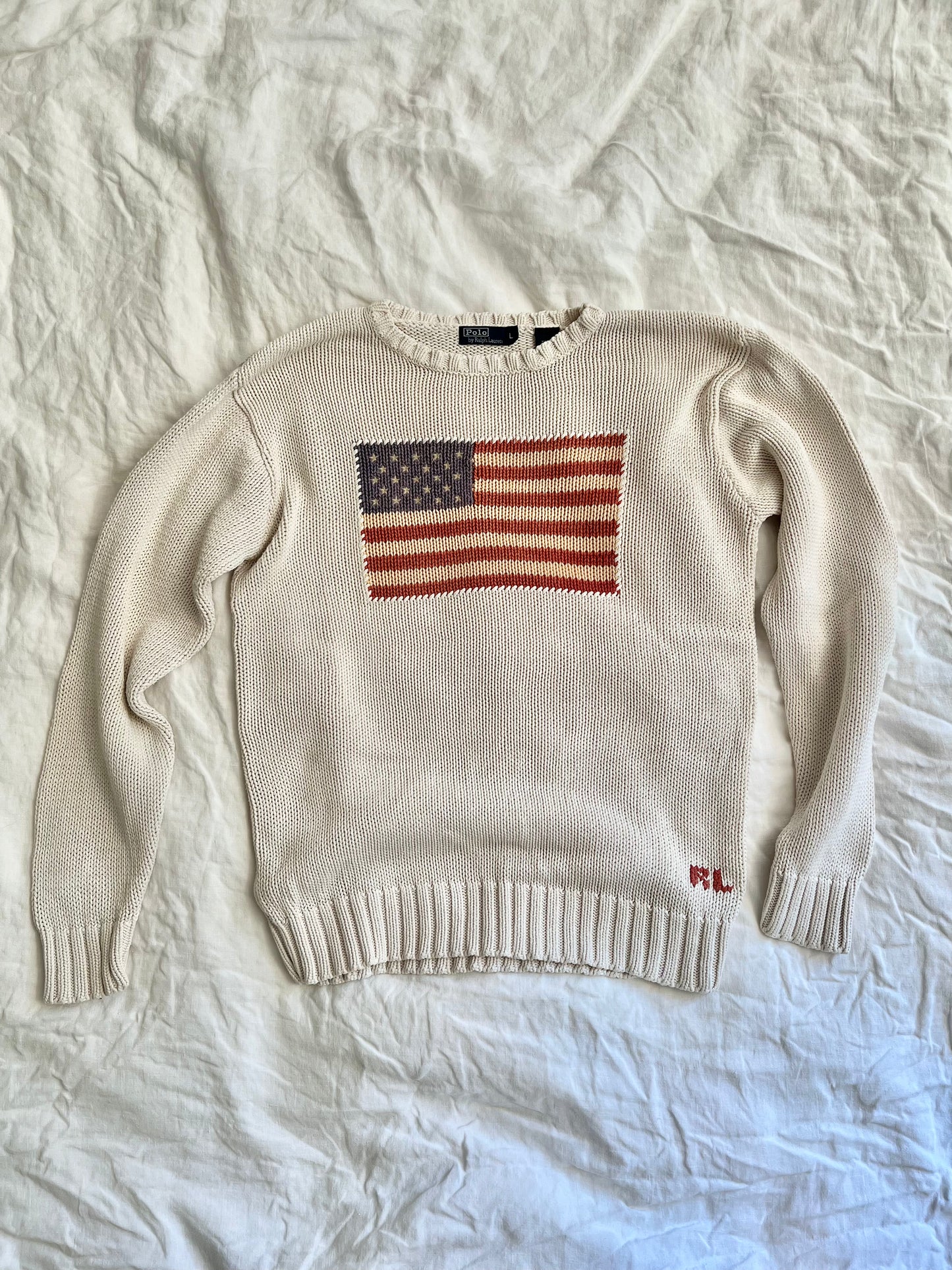 POLO BY RALPH LAUREN FLAG SWEATER (FADED)