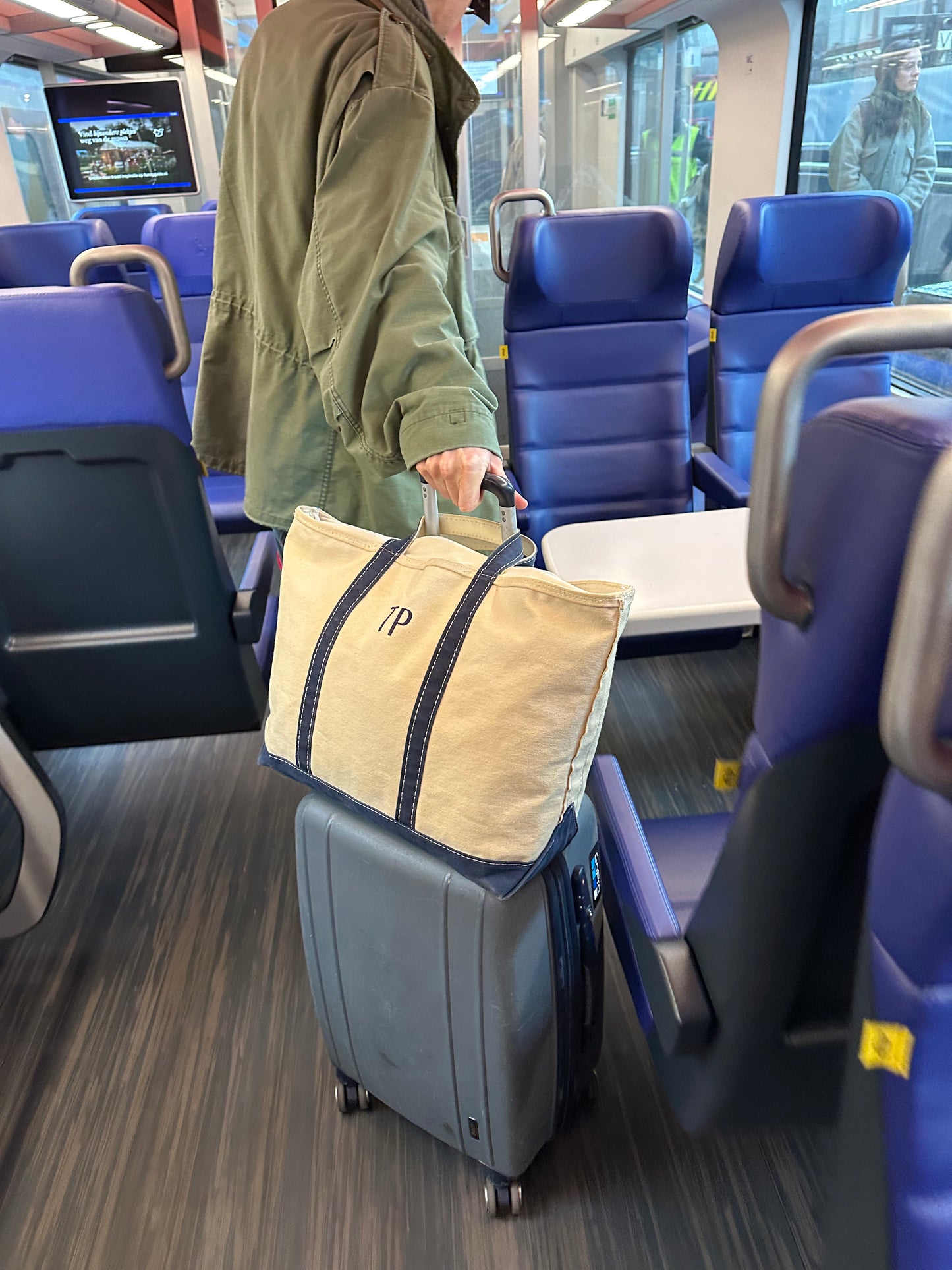 L.L. BEAN BOAT AND TOTE BAG "TP"